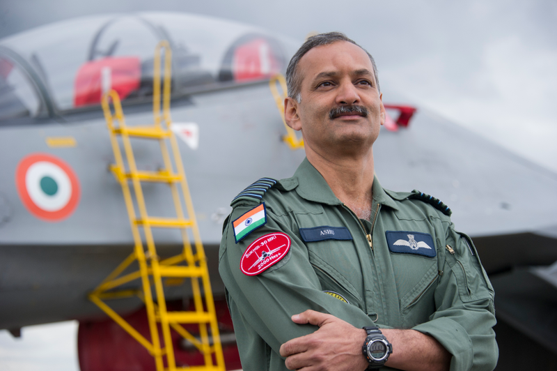 Illustration for article titled Photos: India's Su-30MKI Flankers Sparred With Royal Air Force Typhoons